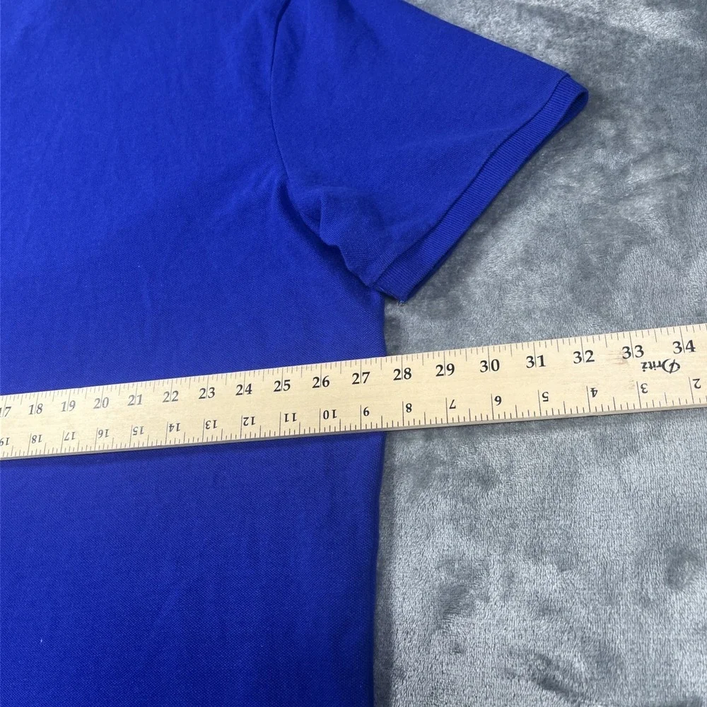 Vintage Ralph Lauren Polo Shirt Mens 2XL Blue Pony Short Sleeve Y2K Knit Classic